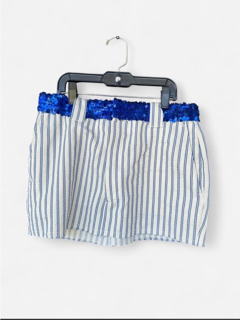 Haggar White Slacks upcycled to a skirt